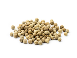 White Pepper isolated on white background