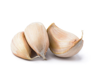 Garlic isolated on white background