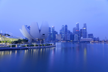 Beautiful ArtScience Museum at Marina Bay Sands