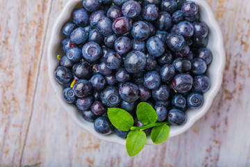 Bowl of blueberries