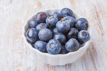 Bowl of blueberries