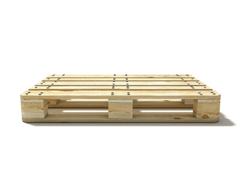 Euro Pallet. Side View