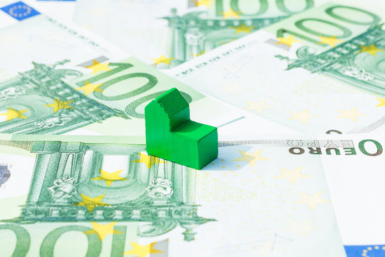 Concept house, bill, income, salary euro