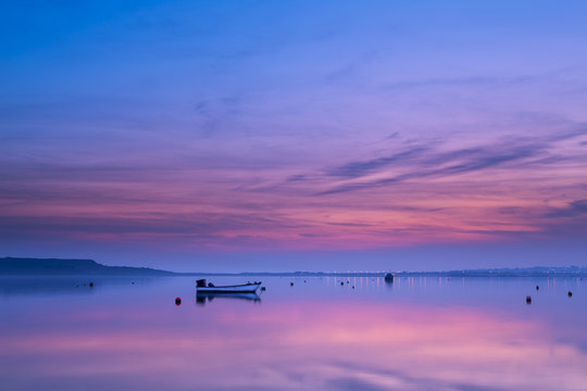 Sunset Over the Harbour