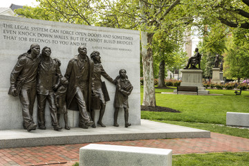 Naklejka premium Civil Rights Monument Historic Capitol Square Richmond Virginia