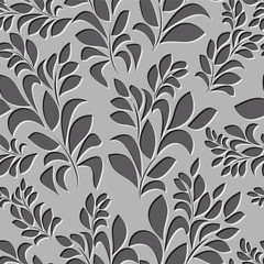 seamless spring background. leaf pattern. vector illustration