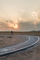 Bicycle path in the park