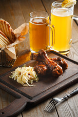 Roasted chicken legs