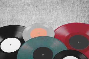 Record. Colorful vinyl records
