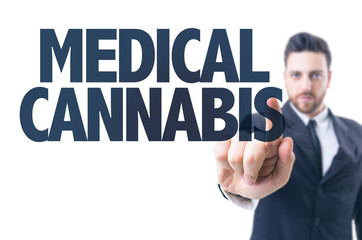 Business man pointing the text: Medical Cannabis