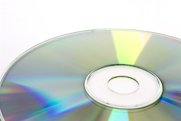 cd disc on white background, cd-r, cd-rw isolated