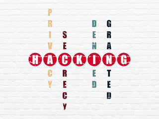 Privacy concept: word Hacking in solving Crossword Puzzle