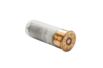 shotgun shell isolated on white