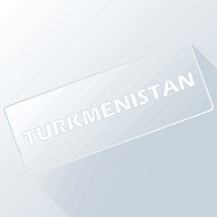 Fototapeta premium Turkmenistan unique button