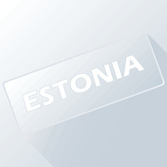 Estonia unique button
