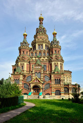 Fototapeta na wymiar Peter and Paul Cathedral in Peterhof, St-Petersburg, Russia.