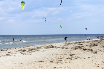 Kitesurfer in Timmendorf Strand