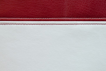 Red and white leather texture background