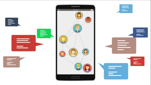 No more using Social networking services concept. using the smar