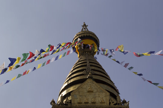 Buddhist Swayambunath Stupa, Kathmandu, Nepal
