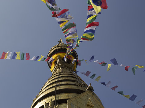 Buddhist Swayambunath Stupa, Kathmandu, Nepal