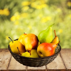 Pear. Bowl of pears
