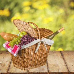 Picnic. Picnic Basket