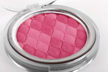 Pink blush isolated on white