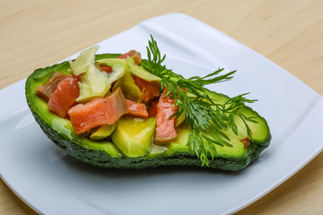 Salmon and avocado salad