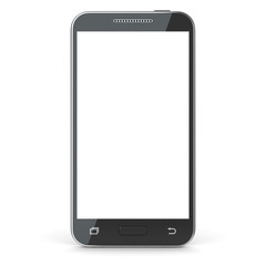 Smartphone with blank screen