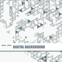 Vector background of different color triangles