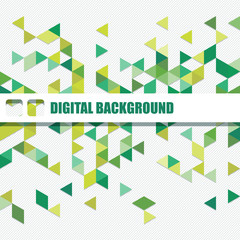 Vector background of different color triangles