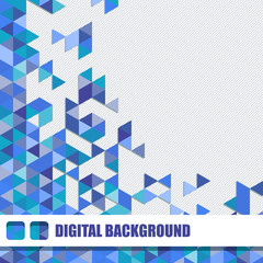 Vector background of different color triangles