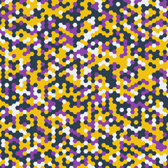 Vector background of different color hexagons