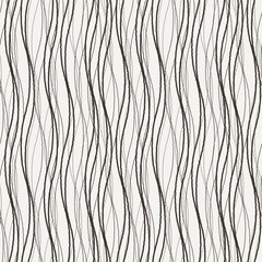 Vector seamless pattern of wavy lines