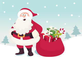 Winterland Santa Claus and Gifts