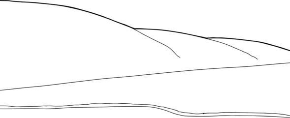 Lake Shore and Hills Outline