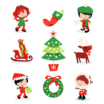 Christmas Winter Kids Icons