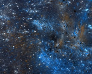 Abstract shapes made of fractal textures.