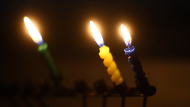 Hanukkah candles