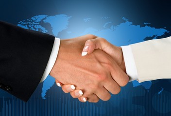 Handshake. Global handshake