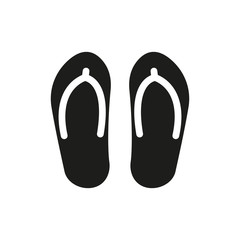 The flip flops icon. Vacation symbol. Flat