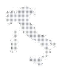 Naklejka premium Italy Map - Grey