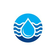 Water Drop Logo Template