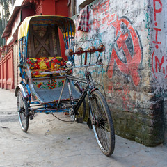 Traditional indian rickshaw © Belikova Oksana