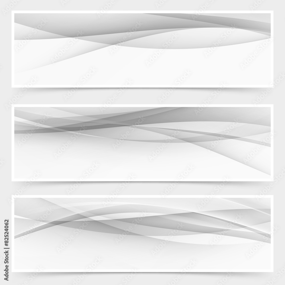 Canvas Prints modern grey halftone abstract header collection