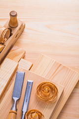 carpentry composition old fashioned woodworkers plane chisels an
