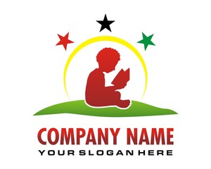 Africa education logo image vector