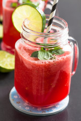 Watermelon and lime drink