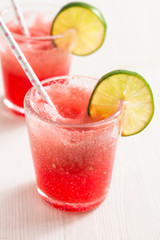 Watermelon and lime drink